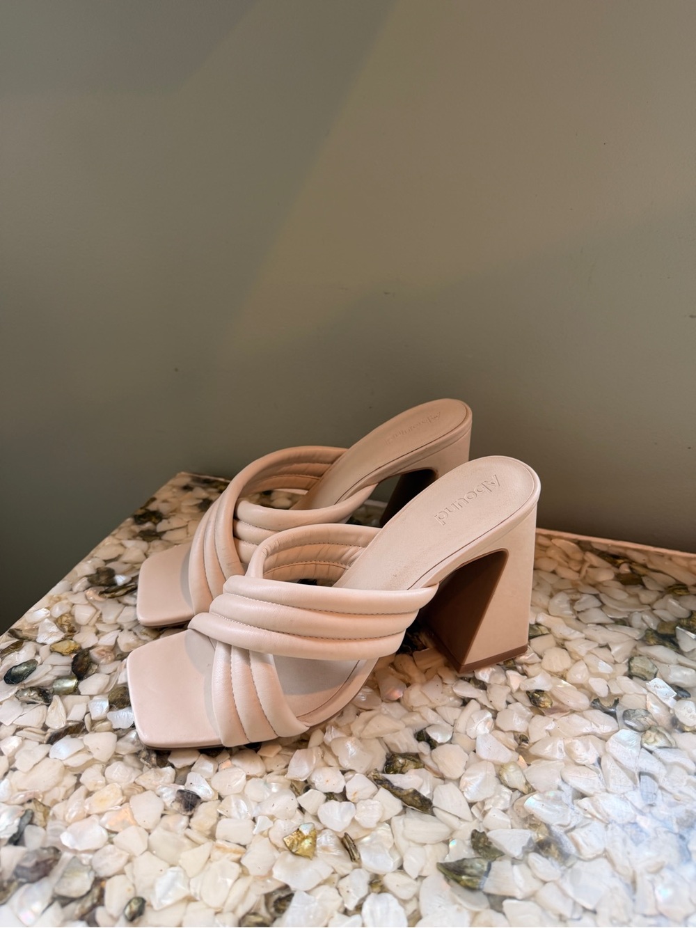Bone White Abound Heels